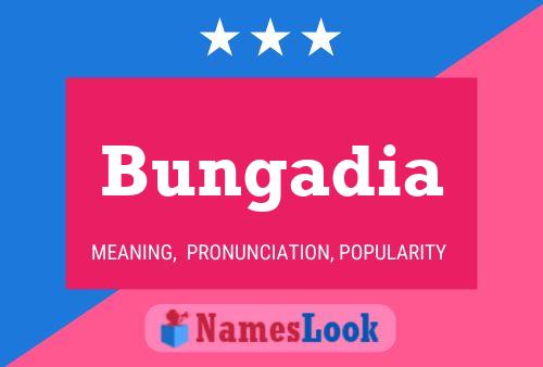 Bungadia Name Poster