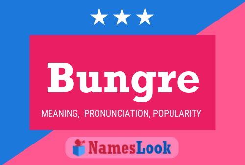 Bungre Name Poster