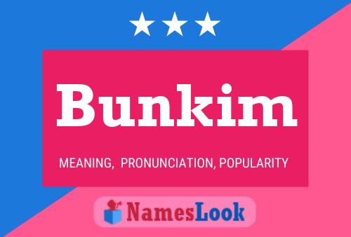 Bunkim Name Poster