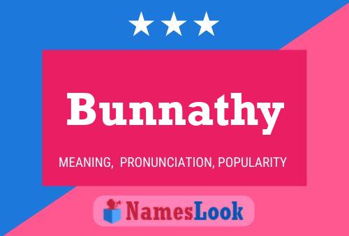 Bunnathy Name Poster