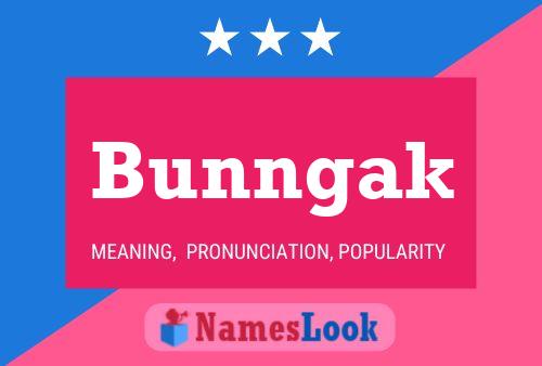 Bunngak Name Poster