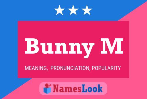 Bunny M Name Poster