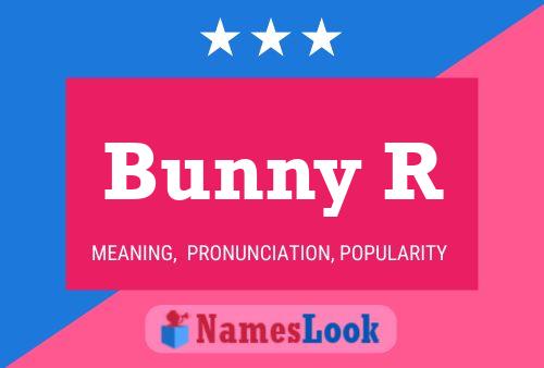 Bunny R Name Poster