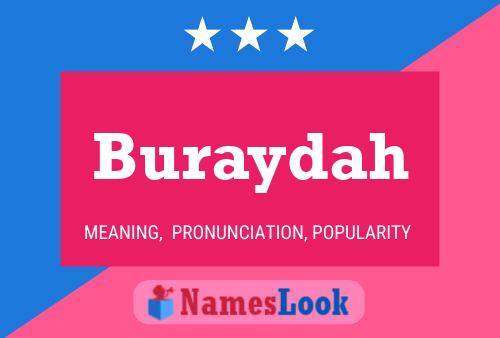 Buraydah Name Poster