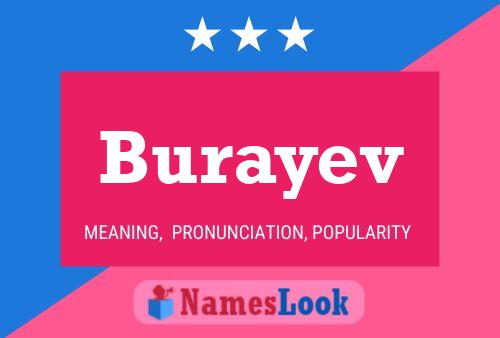 Burayev Name Poster