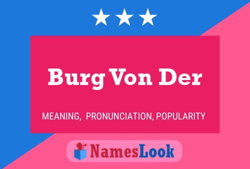 Burg Von Der Name Poster