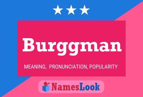 Burggman Name Poster