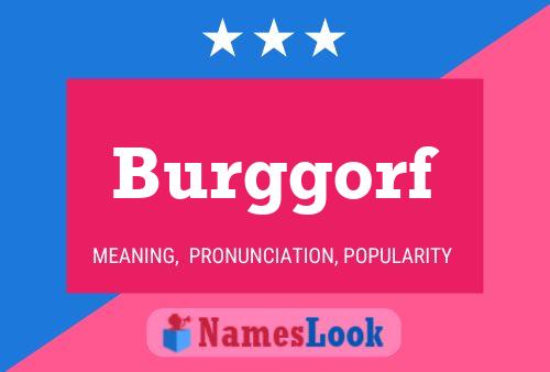 Burggorf Name Poster