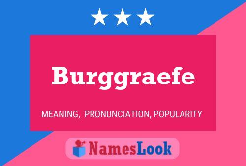 Burggraefe Name Poster