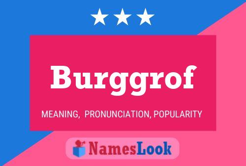 Burggrof Name Poster