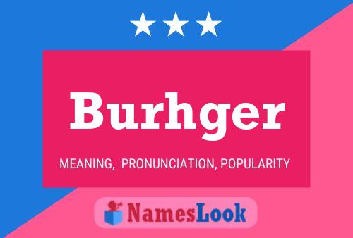 Burhger Name Poster