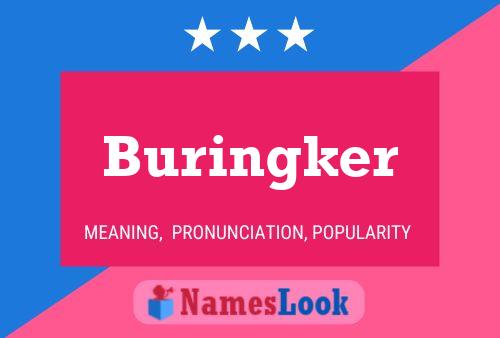 Buringker Name Poster