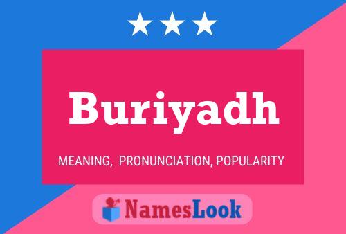 Buriyadh Name Poster