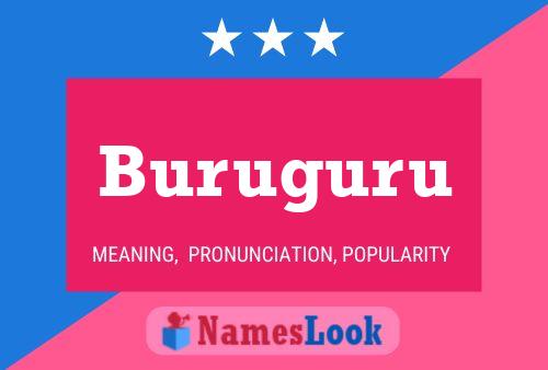 Buruguru Name Poster