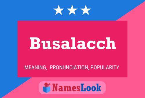 Busalacch Name Poster