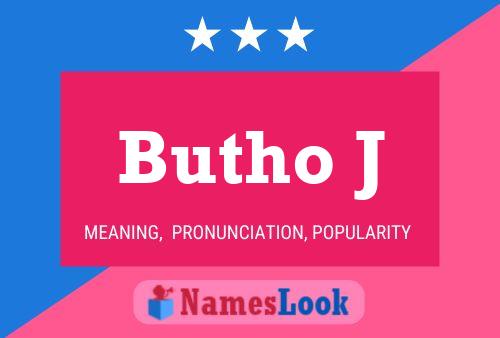 Butho J Name Poster