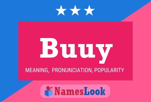 Buuy Name Poster