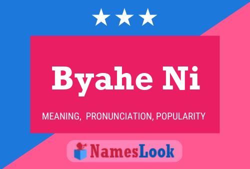 Byahe Ni Name Poster