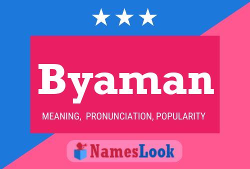 Byaman Name Poster