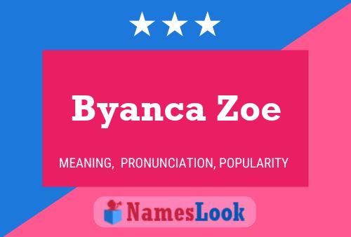 Byanca Zoe Name Poster