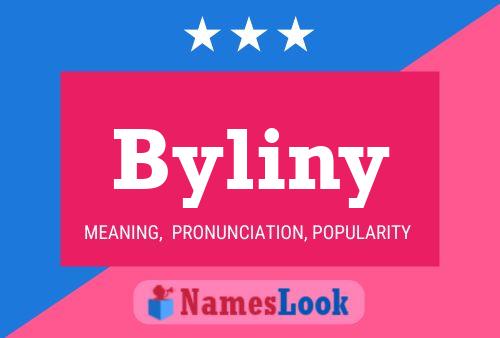 Byliny Name Poster