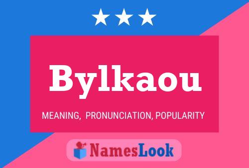 Bylkaou Name Poster