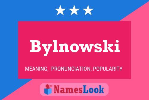 Bylnowski Name Poster