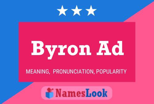 Byron Ad Name Poster