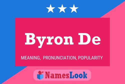 Byron De Name Poster