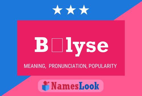 Bélyse Name Poster