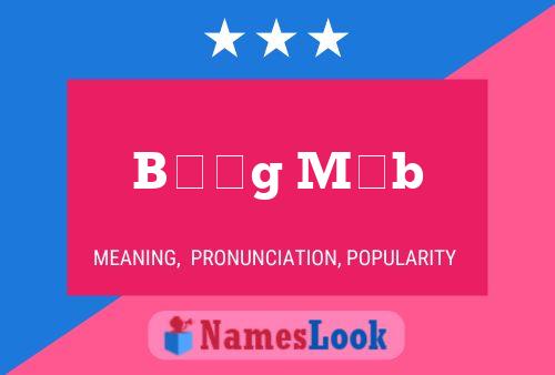 Bøñg Mäb Name Poster