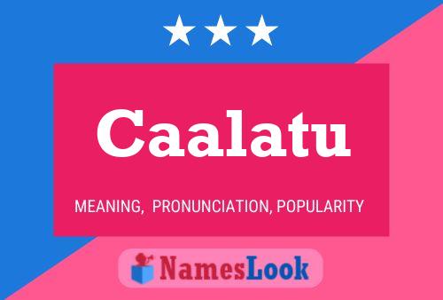 Caalatu Name Poster