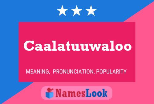 Caalatuuwaloo Name Poster