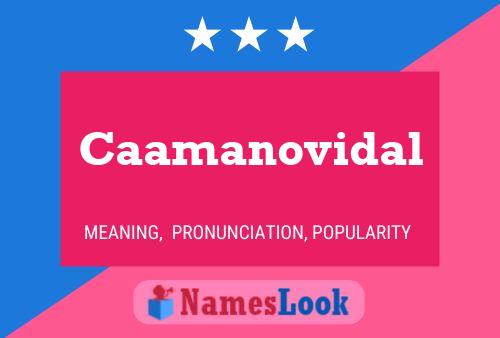 Caamanovidal Name Poster