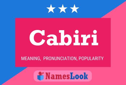 Cabiri Name Poster