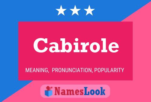 Cabirole Name Poster