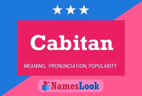 Cabitan Name Poster