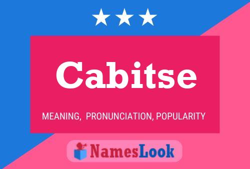 Cabitse Name Poster