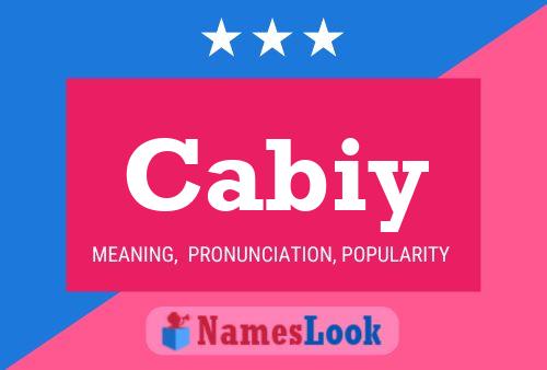 Cabiy Name Poster