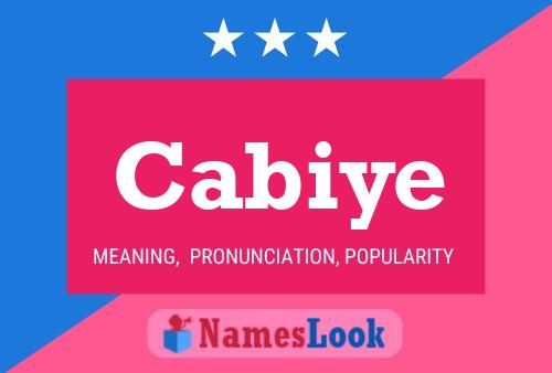 Cabiye Name Poster