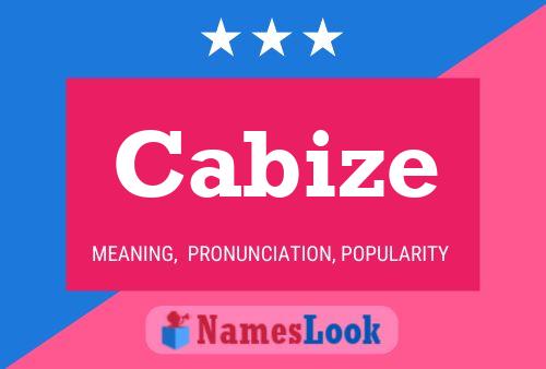 Cabize Name Poster