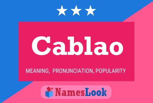 Cablao Name Poster