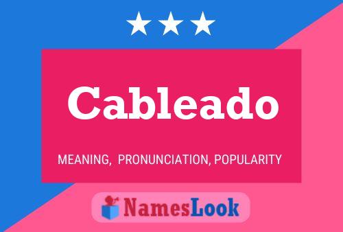 Cableado Name Poster