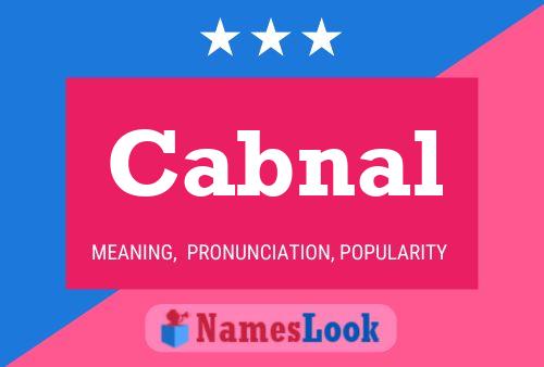 Cabnal Name Poster