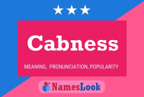 Cabness Name Poster