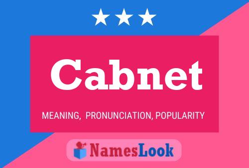 Cabnet Name Poster