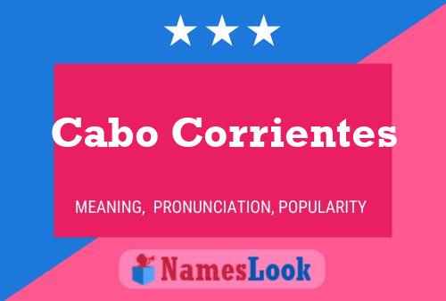 Cabo Corrientes Name Poster