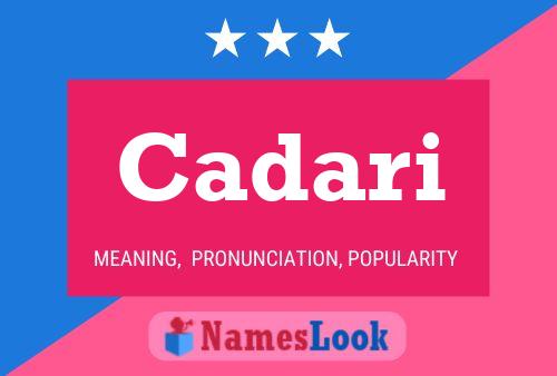 Cadari Name Poster