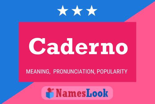 Caderno Name Poster