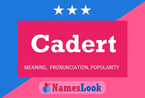 Cadert Name Poster